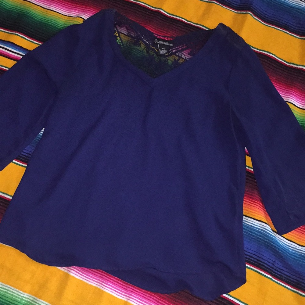 Navy blouse